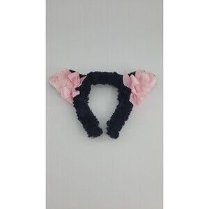 Miss Candyholic Fluffy Licorice Kitty Pink Bows Kawaii Fairy Kei Headband